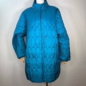 Coldwater Creek Quilted Insulated Magnetic Closure Coat Jacket Size Large